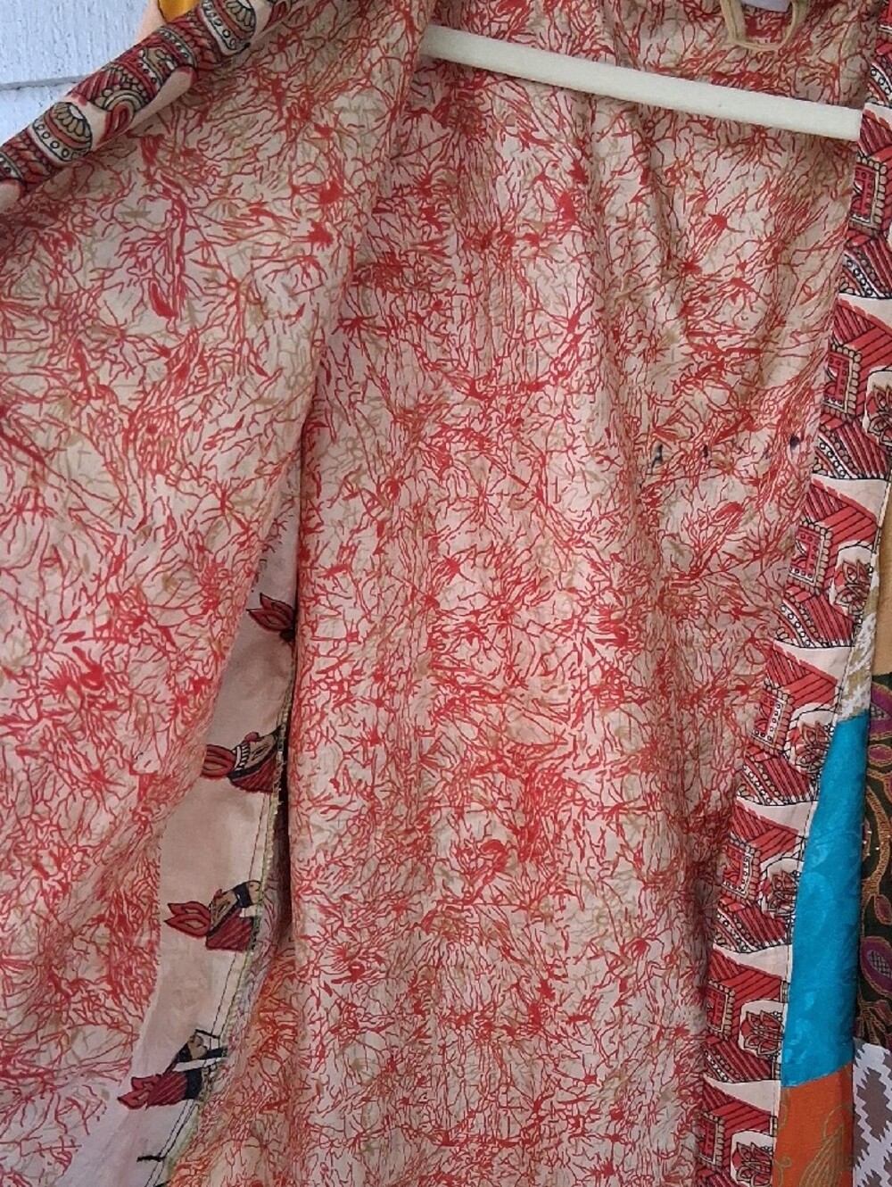 Silk Patchwork Robe - Picture 3 of 9